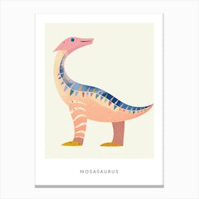 Nursery Dinosaur Art Mosasaurus Poster Canvas Print
