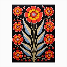 Flower Motif Painting Carnation 3 Canvas Print