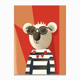 Little Koala 1 Wearing Sunglasses Canvas Print