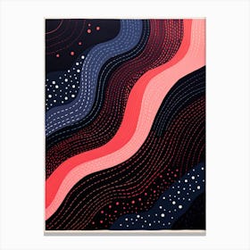 Abstract Archetypes; Vintage Risograph Whispers Canvas Print