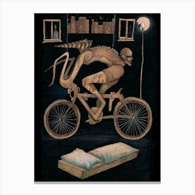 Satan'S Bicycle Canvas Print