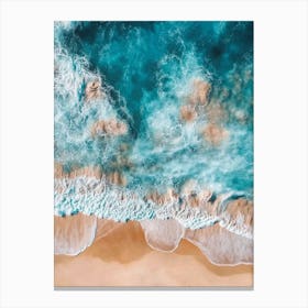 Aerial View Of A Beach 92 Canvas Print