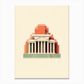 Library Of Celsus Illustration 2 Canvas Print