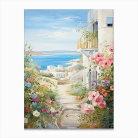 Coastal Charm: Mediterranean Art Decor Canvas Print