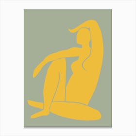 Matisse Style Poster Yellow_2456175 Canvas Print