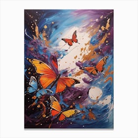 Butterflies In The Sky Canvas Print