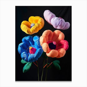 Bright Inflatable Flowers Anemone 3 Canvas Print