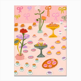 Birthday Party Tablescape Canvas Print