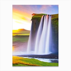 Seljalandsfoss, Iceland Majestic, Beautiful & Classic Canvas Print