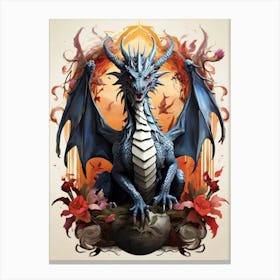 Blue Dragon 2 Canvas Print