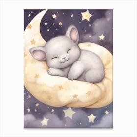 Sleeping Baby Chinchilla Canvas Print