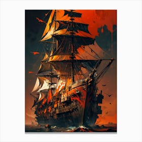 Pirate Ship 3 Canvas Print