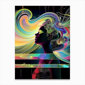Beautiful, colorful, artwork print, "The Galaxy Next Door" Canvas Print