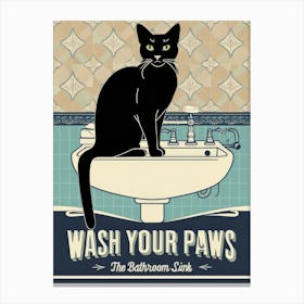 Wash Your Paws 49 Canvas Print