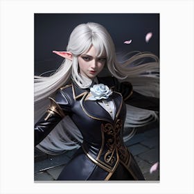 The Black Royal Elf. Canvas Print