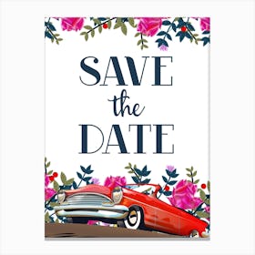Save The Date 1 Canvas Print