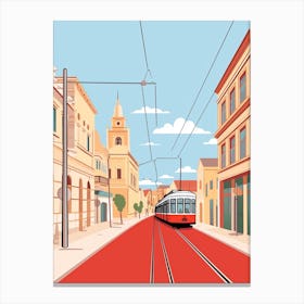 Malta 1 Travel Illustration Canvas Print