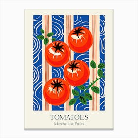 Marche Aux Fruits Tomatoes Fruit Summer Illustration 1 Canvas Print