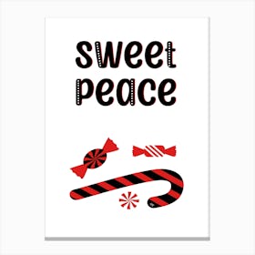 Sweet Peace Nordic Xmas collection Canvas Print