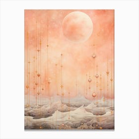 Celestial Geometric Illustration 4 Canvas Print