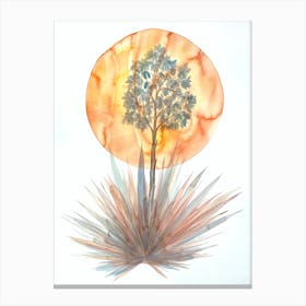 Yucca In Bloom Canvas Print