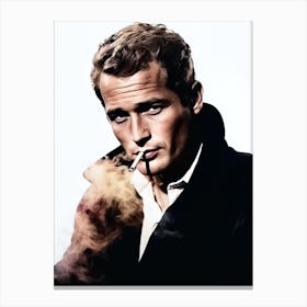 Color Photograph Paul Newman 1 Canvas Print