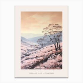 Dreamy Winter National Park Poster  Yorkshire Dales National Park England 1 Canvas Print