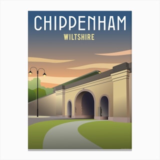 Chippenham Brunel Railway Bridge Canvas Print