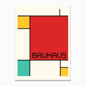 Bauhaus Geometric Minimalist 5 Canvas Print