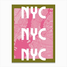 NYC MAP Canvas Print