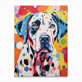 Pop Art Paint Dog 5 Canvas Print