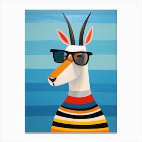 Little Antelope 1 Wearing Sunglasses Canvas Print