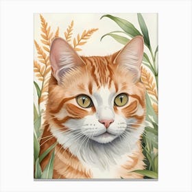 Orange Tabby Cat Canvas Print