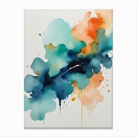 Watercolor Splatters 2 Canvas Print