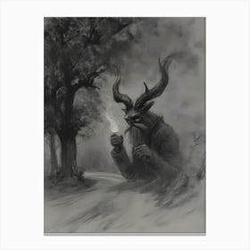 Demon In The Woods Canvas Print