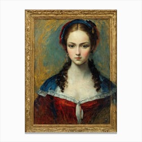 Young Lady By John Henry Canvas Print