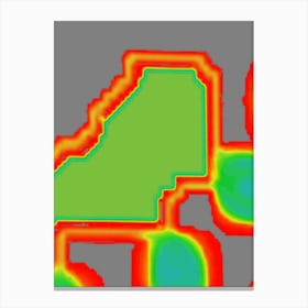 Heat Map Canvas Print