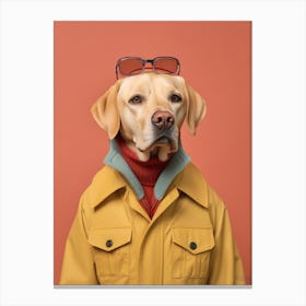 A Dog Labrador Retriever 3 Canvas Print