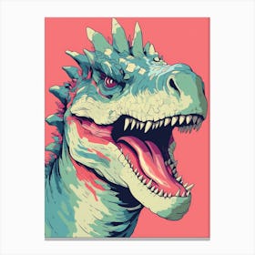 Colourful Dinosaur Carnotaurus 1 Canvas Print