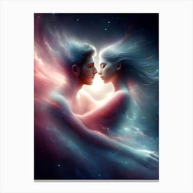Love In Space Canvas Print