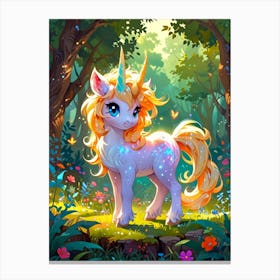 Cute Unicorn 2 Canvas Print