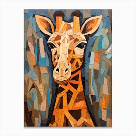 Mosaic Giraffe Canvas Print
