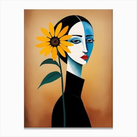 Floral Woman Painting (3) Canvas Print