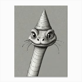 Birthday Lizard 4 Canvas Print