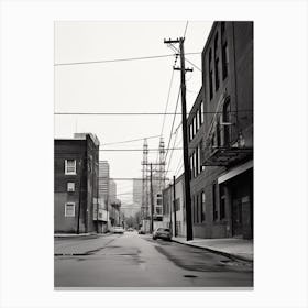 Nashville, Black And White Analogue Photograph 1 Canvas Print