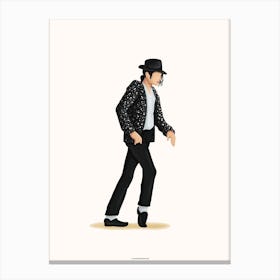 Michael Jackson Moonwalk Canvas Print