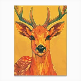 Deer Illustration 14 Canvas Print