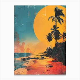 Sunset Beach Canvas Print Canvas Print