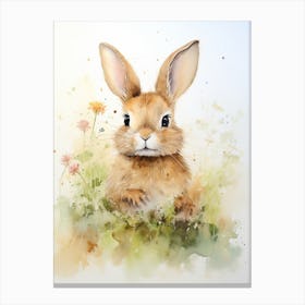 Bunny Drawing Rabbit Prints Watercolour 5 Canvas Print