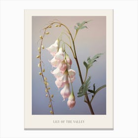 Floral Illustration Lily Of The Valley Poster Canvas Print